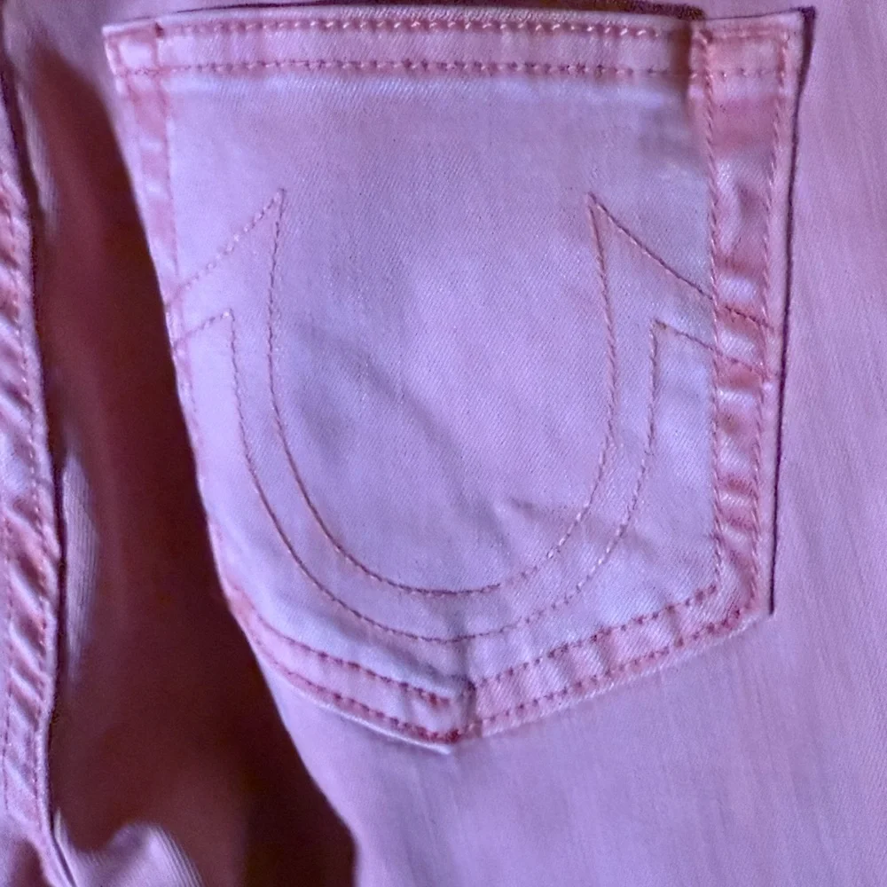 True Religion Orange Distressed Women Jeans Size 24 - Picture 7 of 8